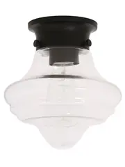 Hamilton 1 Light DIY Batten Fix in Black/Clear