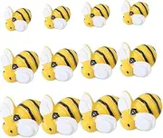 KAILIKETIY 50Pcs Mini Bee Resin Charms for DIY Crafts Phone Case Decor Photo Frames and Wall Art Durable Lemon Ornaments for Creative and Party Favors
