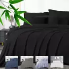 1800TC Cooling Bamboo Soft Bed Sheet Sets Single/Double/Queen/King AU Brand