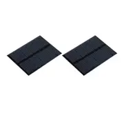 Mini Solar Panel Cell 5.5V 90mA 0.495W 70mm x 55mm for DIY Project Pack of 2