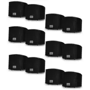Acoustic Audio AA321B Indoor Mount Black Speakers 2400W 6 Pair Pack AA321B-6Pr