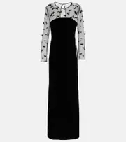[Max Mara] Max Mara Marocco mesh gown UK 2 black