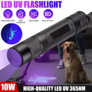 365nm UV Light Blacklight LED Flashlight Pet Urine Inspect Detector Torch Lamp