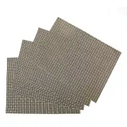 Rapee Set of 4 Woven Table Placemats Matrix Tweed Black 33 x 46 cm