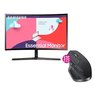 【SAMSUNG 三星】Master 2S超值組★ S24C366EAC 24型 VA 曲面螢幕(1800R/FreeSync/TUV護眼)