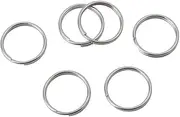 1/2 Inch Split Key Rings,Stainless Steel Dog Tag Ring,Small Key Chain Ring for Craft,Car Keys,Women and Men Car Key Rings - Pack of 50 Pcs