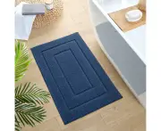 Bath Mat, Non-Slip, Soft Bathroom Carpet, Water-Absorbent Bath Mat, Machine WashBath Mat For Shower, Bathtub A,60*90Cm,Blue