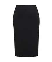 Alaïa Upstitched Circle Midi Pencil Skirt FR38 Black