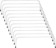 PH PandaHall 5 Pairs 10 Inch Iron Internal Wire Frame for DIY Lunch Bag Retreat Bag Backpack HnadBag Making, Platinum