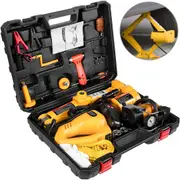 Electric Jack Electric Car Jack 3 Ton 6600 LBS Scissor Kit 12V Impact Wrench and Inflator Pump