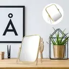 Small Tabletop Mirror Metal Frame Mirror Gold Desk Mirror Gold Framed Mirror