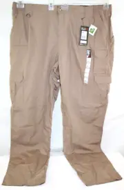 5.11 Tactical Mens 48 Unhemmed 120 Coyote Tan Brown Taclite Pro Cargo Pants