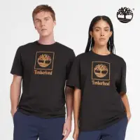 在飛比找momo購物網優惠-【Timberland】中性黑色 Logo 短袖T恤(A41