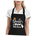 Funny Cooking Aprons for Women Apron for Baking Grilling Queen of the Kitchen