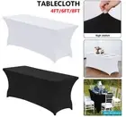 4/6/8FT FITTED Table Cloths Trestle Tablecloth Wedding Rectangle Table Cover AU