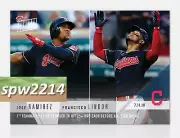 2018 Topps Now Francisco Lindor & Jose Ramirez #448