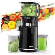 Juicer Machines, Cold Press Juicer with 5.3" Feed Chute, Slow Large Black
