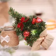 3 Pcs Artificial Christmas Tree Small Pine Tree Snow Frosted Tree