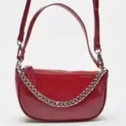 Urban Outfitters Red Baguette Vegan Leather Mini Bag NWT MSRP $40