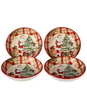 Certified International Holiday Wishes Set of 4 Soup/Pasta