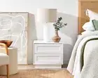 Mocka Eros Bedside Table - White