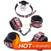 Bed Restraint Wrist Handcuffs Ankle Cuffs Mouth Gags Binding Kit Couples Toy
