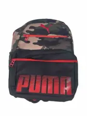 Puma Camouflage Camo & Red Backpack School Bag Meridian Backpack NEW!