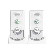 2 Pack Intercoms Wireless for Home Voice Bidirectional Caller Home Ultra Long Distance Portable white