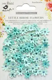 Little Birdie Micro Jeweled Florettes 60/Pkg-Arctic Ice