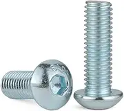 200pcs M3×6mm 10.9 Grade Alloy Steel Blue White zinc Hex Socket Button Head Screws