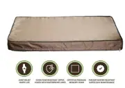 Luxurious Orthopedic Memory Foam Dog Bed with Chew Resistant Zipper cover