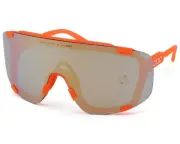 POC Devour Sunglasses (Fluorescent Orange) (Partly Sunny Gold/Clear)