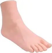 Fake Feet,Lifelike Manikin Feet,Lifesize Female Mannequin Foot Model for Painting Teaching Arts Drawing Sketching Jewelry Display -Right Foot,22.5cm Silicone feet