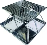 Wildtrak Frontier 360 Stainless Steel 36.5cm Folding BBQ Firepit with Bag