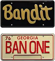 Smokey and The Bandit | Burt Reynolds | Metal Stamped License Plates