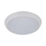 Solar Round LED Oyster Light W200mm White Polycarbonate 3CCT - 20938
