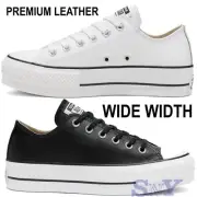 CONVERSE Chuck Taylor All Star Lift Platform Leather Women's Shoes WIDE WIDTH