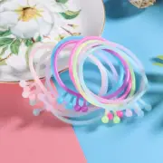 2 Pcs Flashing Wristband Rubber Bracelet Glow The Dark Party Supplies