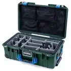 Trekking Green & Blue Pelican 1535 case with grey dividers & lid org.