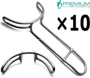10× Dental Lip Cheek Vestibulum Retractor 6.5" Mouth Opener Premium Instruments