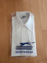 Vintage NIP 80's Slazenger Sportswear Golf Polo Shirt S Retro Cream Chest-Pocket