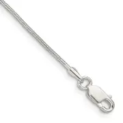 9 Inch Sterling Silver 1mm Snake Chain