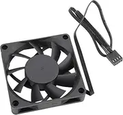 70mm Case Fan with Dual Ball, Cooling Fan, High Performance Cooling Fan Speed Up to 2500RPM 7 Blade, 4 Pin PWM Intelligent Temperature Control