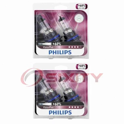 2 pc Philips High Low Beam Headlight Bulbs for Audi 100 100 Quattro 200 200 td (for: Audi)