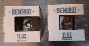 BenShot 11 oz. Whiskey Rocks Drink Glass w/ 0.45 ACP Bullet - Set of 2 - NEW