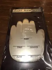 Silver Memories Foot Print Frame On Wooden Plate With A Stand Christening Birth