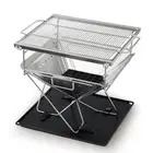 Fire Pit BBQ Grill with Carry Bag Camping Grillz