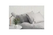 Sheraton Luxury Fitted Sheet Set 1000TC Cotton Rich for King Size Bed Dove Grey
