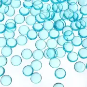 500G(1.1LB) Mini Acrylic Flat Marbles 15mm Vase Fillers Gems Decor Blue