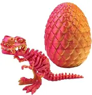 Articulated Dinosaur - Articulated Dinosaur Toy | 3D Printed Flexible Fidget Animal, Collectible Mobility Relaxation Dinosaurs, Dinosaur Eggs for Desk Table